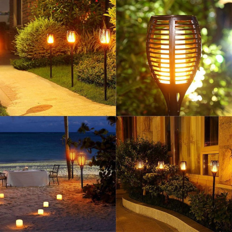 LED Solar Torch Light