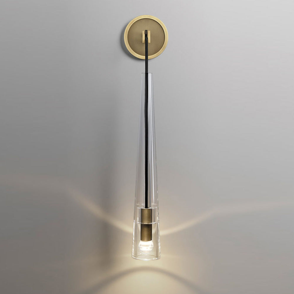 Simple Gold Short Glass Lamp Shade For Room Wall Light