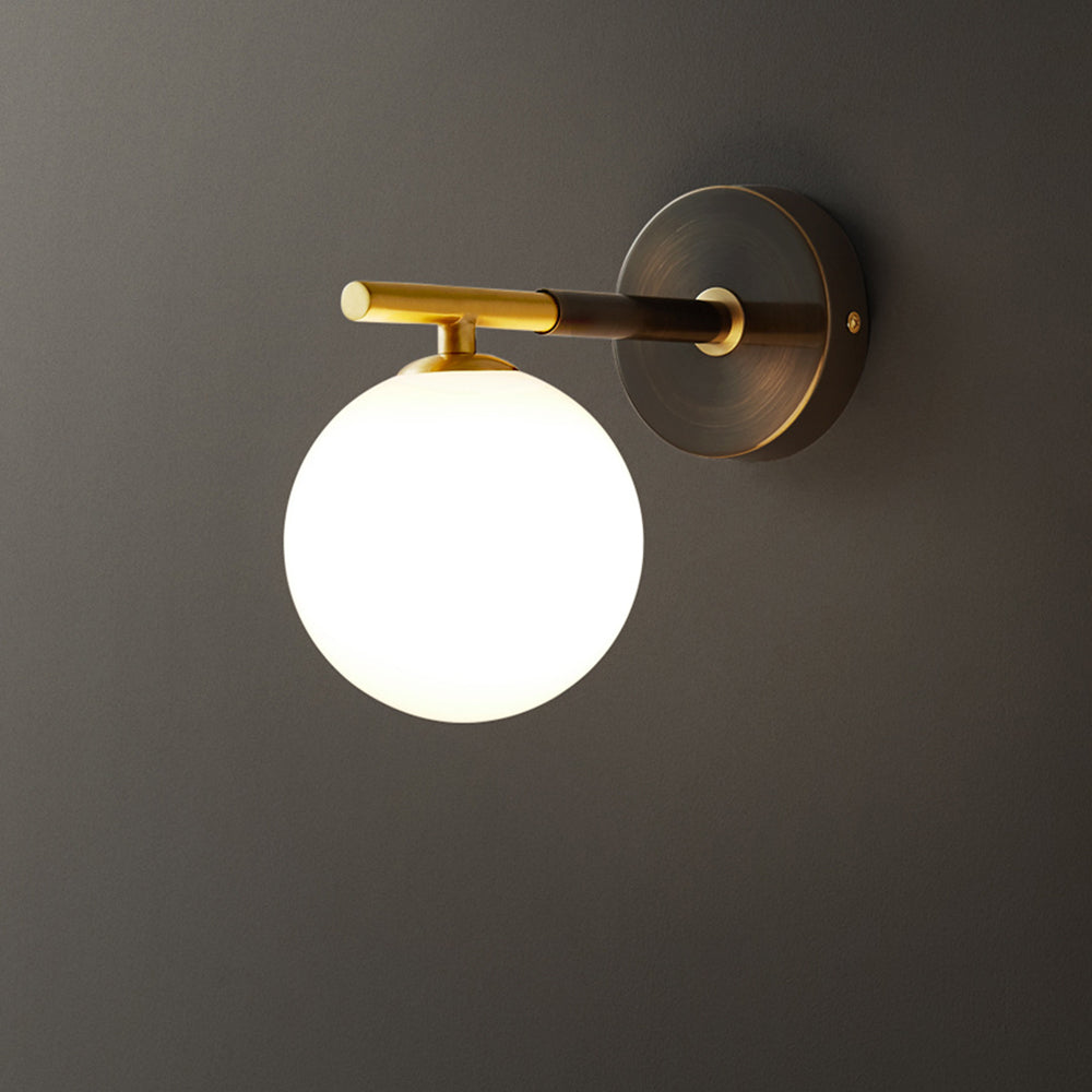Luxury Copper Globe Wall Lamp